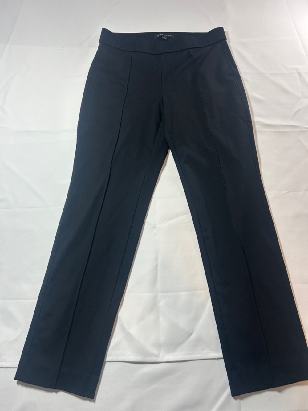 Banana Republic Black Straight-Leg Dress Trousers